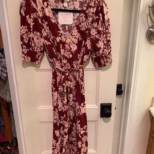 Isabel Maternity Floral Dress